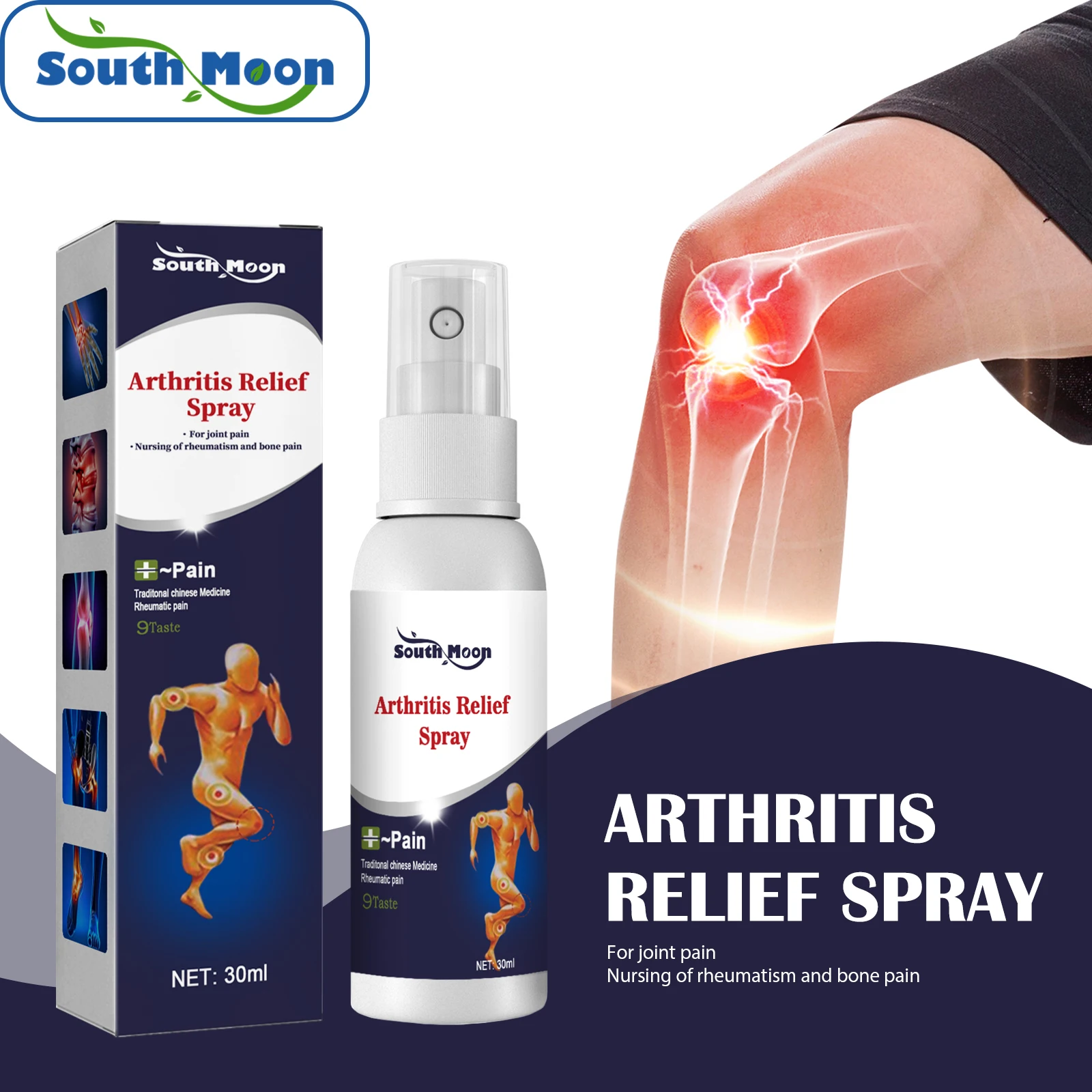 

30ml Arthritis Spray Joint Spine Lumbar Pain Relief Rheumatoid Muscles Knee Back
