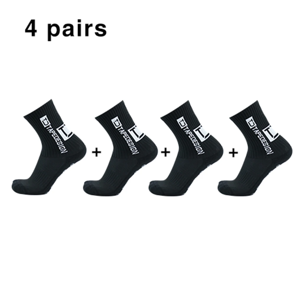 4Pairs/Lot UGUPGRADE 2022 New ANTI SLIP Football Socks Mid Calf Non Slip Soccer Cycling Sports Socks Mens Sock EU38-44