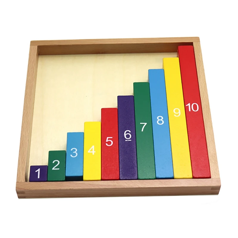 무지개 분수 타워 큐브 수학 자료 elementsary 학교 Homeschool 용품 장난감에 대한 수학 조작