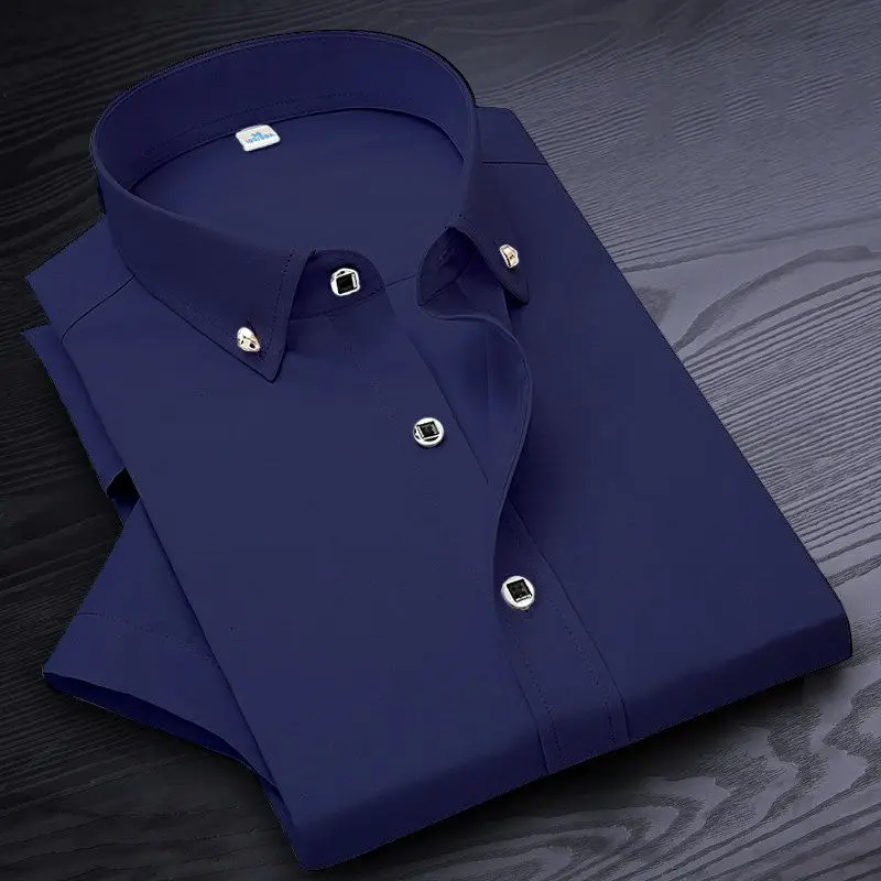 Navy Blue Dress Shirts For Men