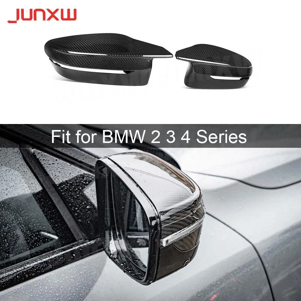 

Carbon Fiber Side Rearview Mirror Cover Caps Mirror Trim Case Car Bodykits for BMW 2 3 4 Series G42 G20 G22 G23 G26 2020+