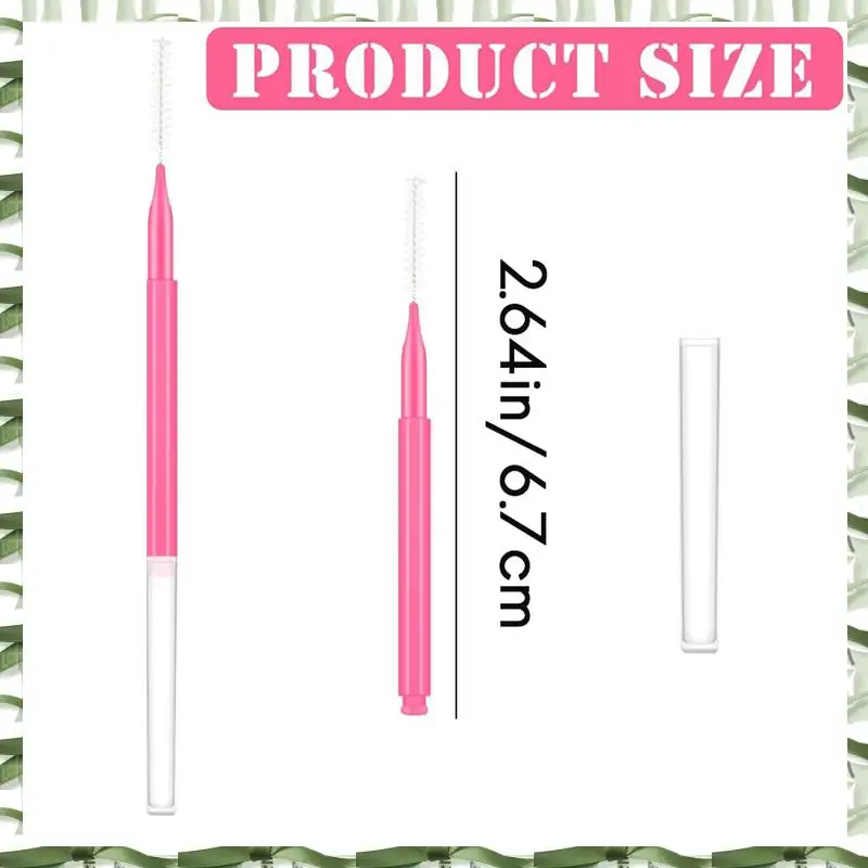 Bulk Pack Of 150 Mini Eyebrow Spoolie Brushes With Caps, Ideal For Brow Lamination And Lash Lift