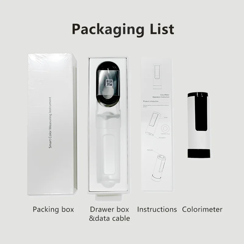 Mobile APP Colorimeter 8mm Caliber Quick Matching Color Code Suitable For Coatings Plastics Textiles portable colorimeter