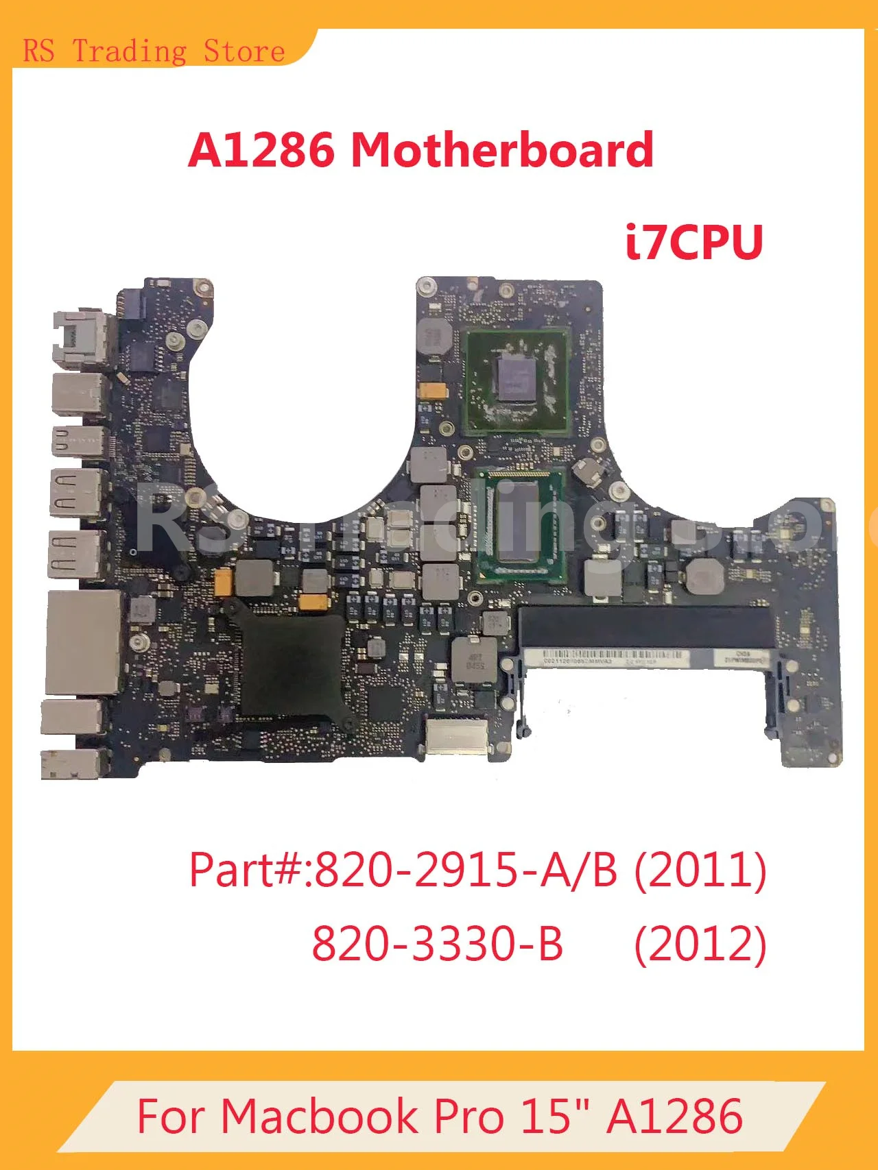 Originale Per Macbook Pro 15 "A1286 Scheda Madre Muslimatexhib I7 Cpu 2011 2012 Anno