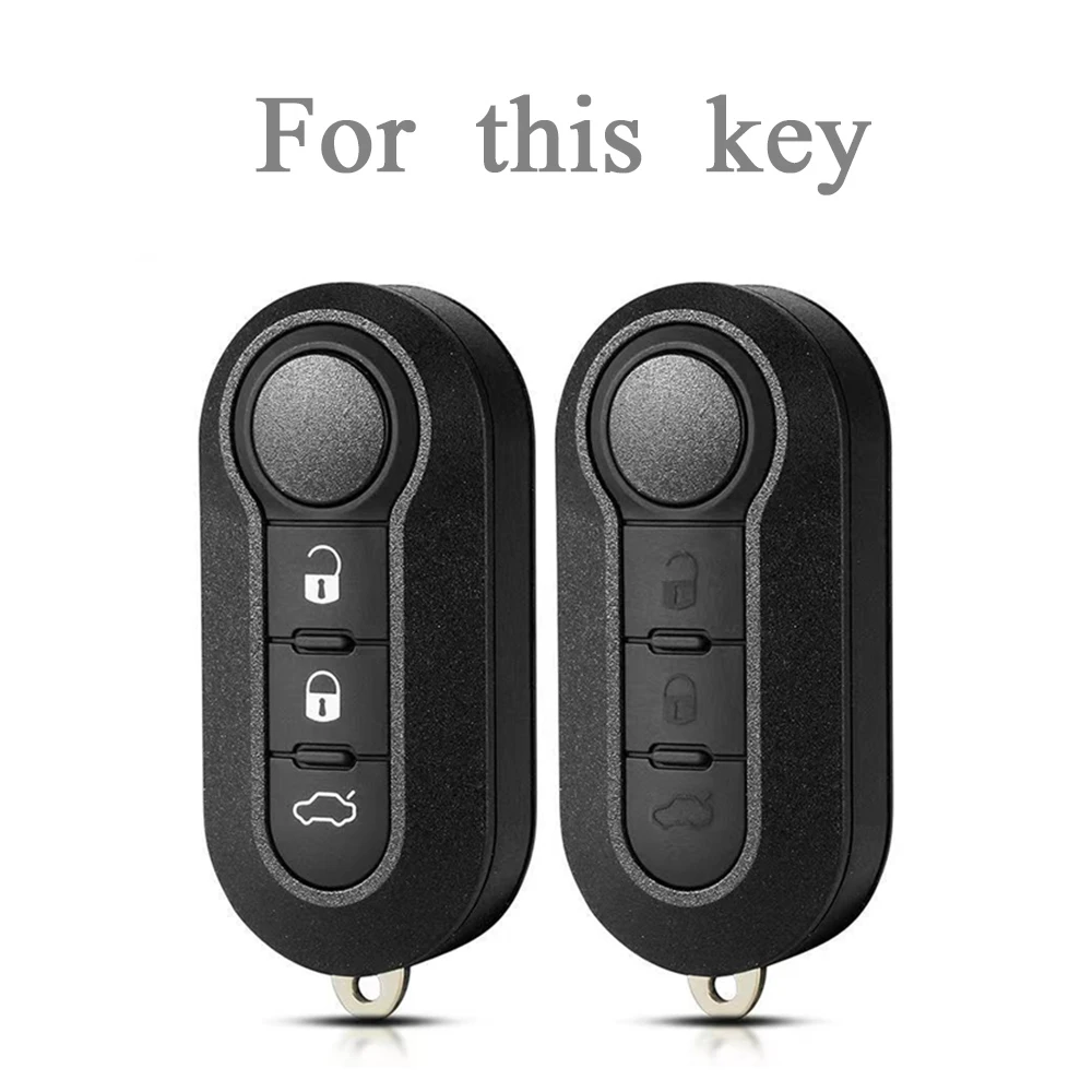 Deluxe TPU Car Key Case Cover with Keychain Accessories