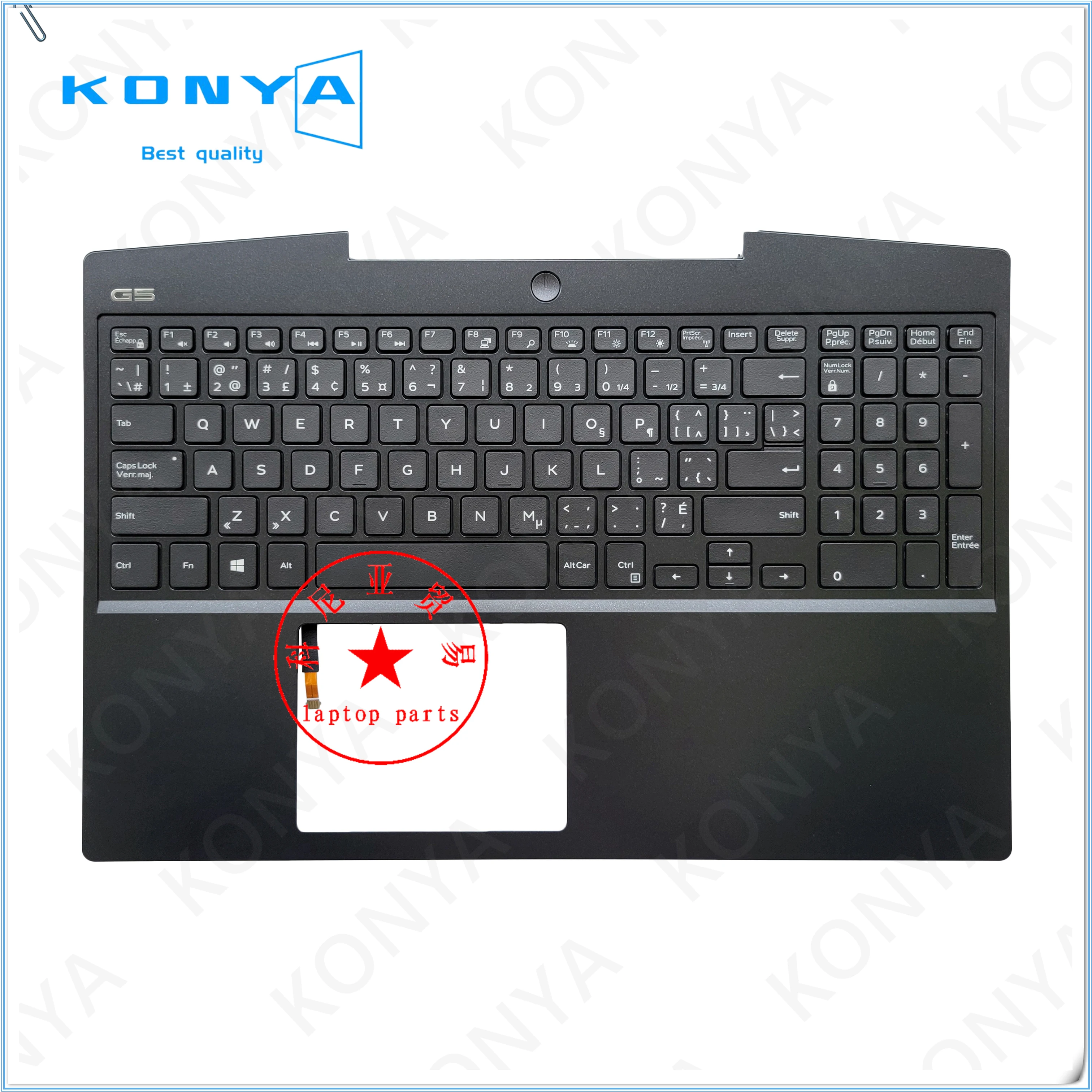 

Новая Оригинальная подставка для ноутбука Dell G5 серии 5500, верхняя зеркальная крышка с клавиатурой с подсветкой 1RPF5 0X7RC 77HP9 J4GH8 TKJ8F 848YV