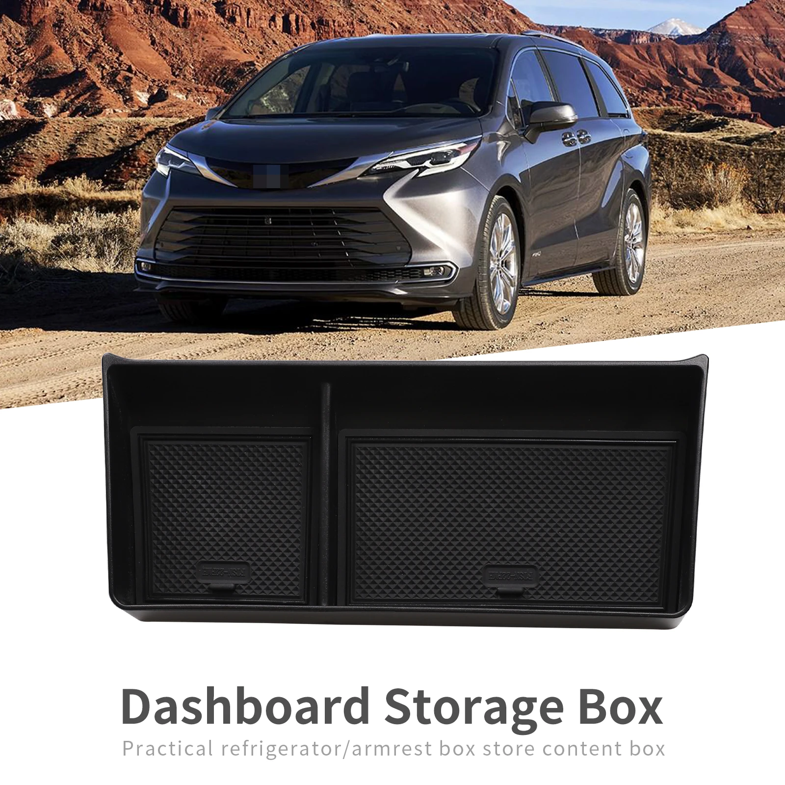 

Поднос для приборной панели ZUNDUO для Toyota Sienna 2021-2023, центральная консоль, скрытый ящик для хранения, задний Дисплей, аксессуары