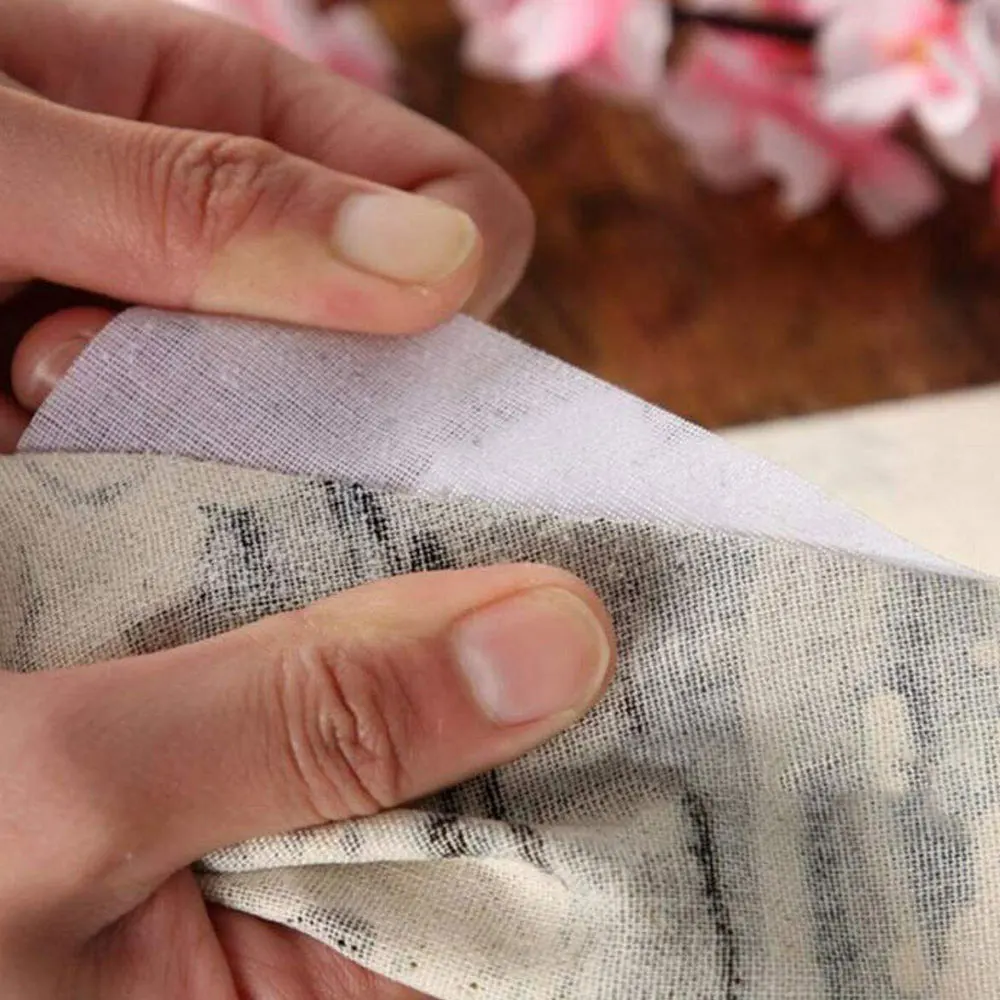 100X112cm Resin Adhesive Interfacing Fabric Iron On Lining Accessories Patchwork Sewing Materials DIY For Hat Bag Curtain Cloth 3