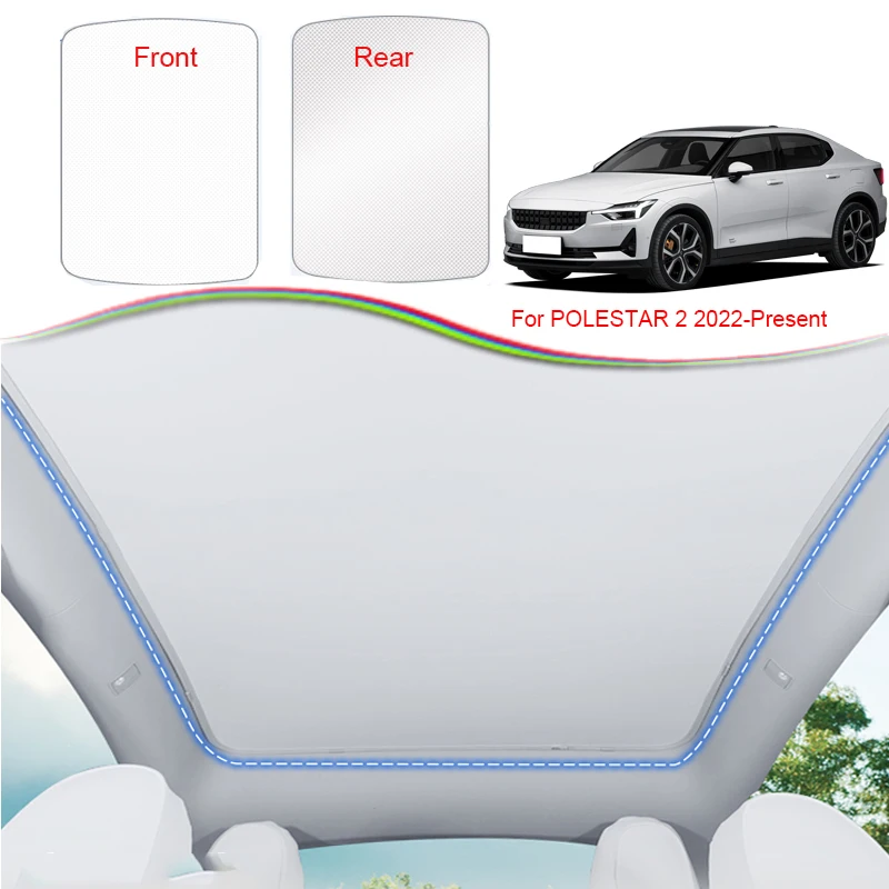 Car Upgrade Ice Cloth Buckle Parasole Tetto In Vetro Parasole Per Polestar 2 2022-2025 Isolamento Termico Tetto Apribile Lucernario Uv Accessorio