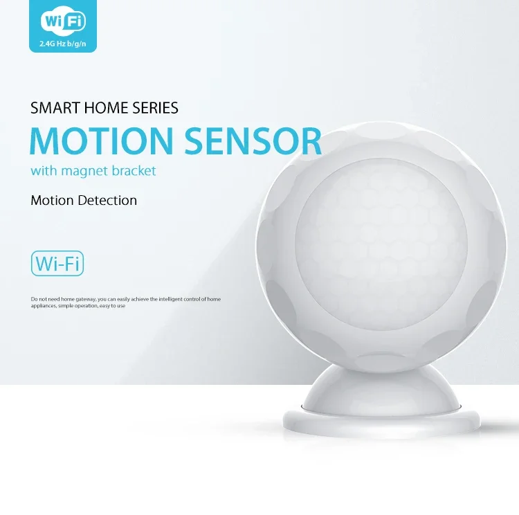Tuya smart home security wifi PIR sensor with magnet bracket for smart life free