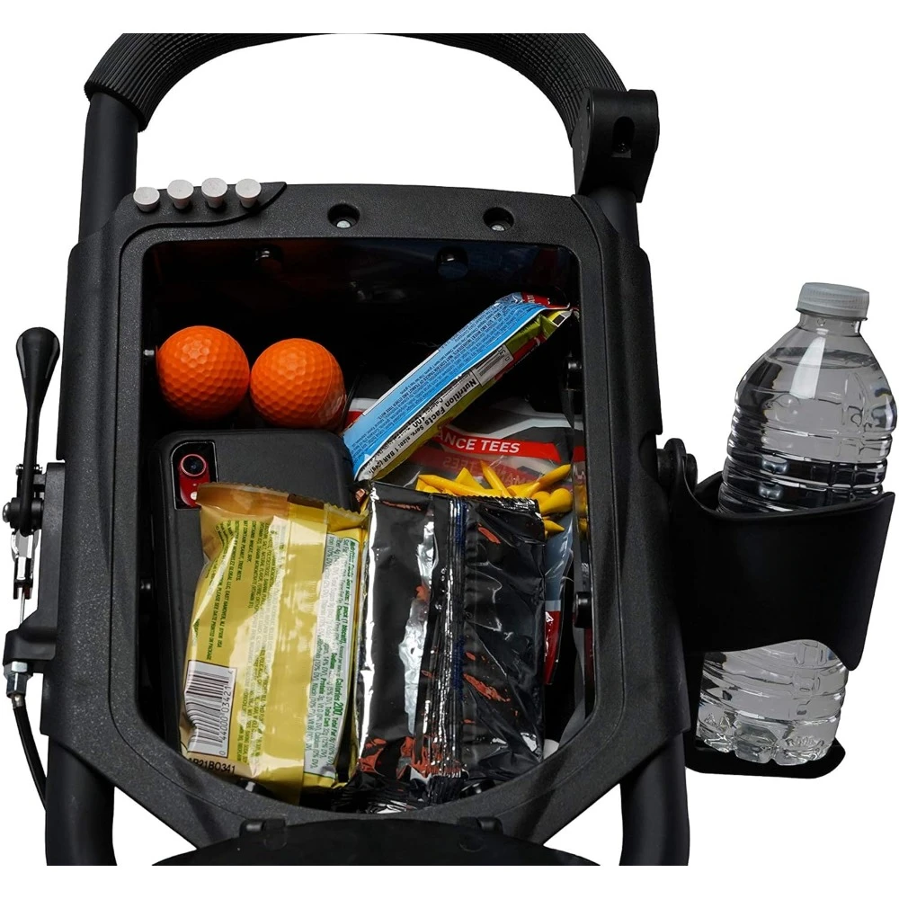 Golf Push Cart Lightweight and Folding Golf Cart Adjustable Bag Stand Putter Cover Supplies Trolley Sports