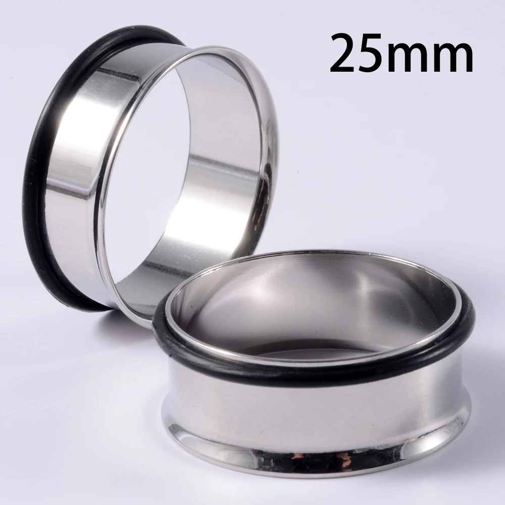 6pair Giant Size Stainless Steel Single Flared Tunnel & Acrylic Stretcher Ear Taper Kit Earring Gauge Plug Piercing Body Jewelry body jewelry body piercing jewelry ear piercing jewelry body piercing earrings body piercing kit ear taper earrings piercing jewelry