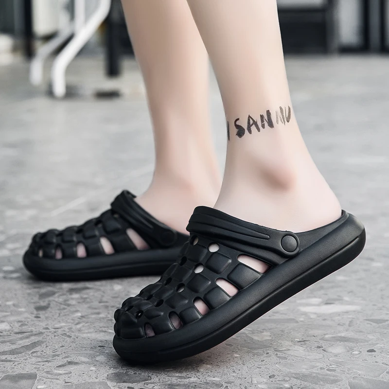 Men Shoes 2023 Summer Sandals for Women Garden Clogs Beach Slippers Men Slip-On EVA Lightweight Soft Summer Slippers Size 38-45