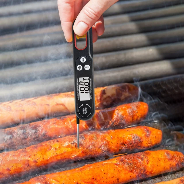 Digitális Húshőmérő Pontos Élelmiszer -Hőmérő Konyhai Főzési Hőmérő Cukorka Grillezés Bbq - Image 5