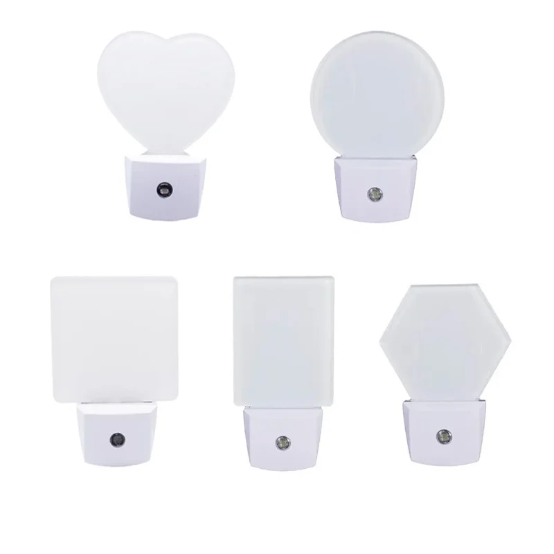 

50Pcs US Plug in Led Night Light Smart Automatic Sensor Dusk To Dawn Wall Lamp Bedroom Hallway DIY Lighting Decor Gift