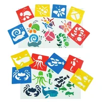 Montessori Kids Drawing Toys Animal Car DIY Painting Template Stencils Art Craft Learning Toys Educational Toy for Children Gift 1