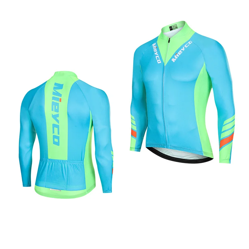 thumbnail image 1 of Ropa de ciclismo para hombre, camisetas de manga larga, chaqueta transpirable para MTB, protección solar para bicicleta de montaña, ropa de competición, primavera y otoño, 1 of 5