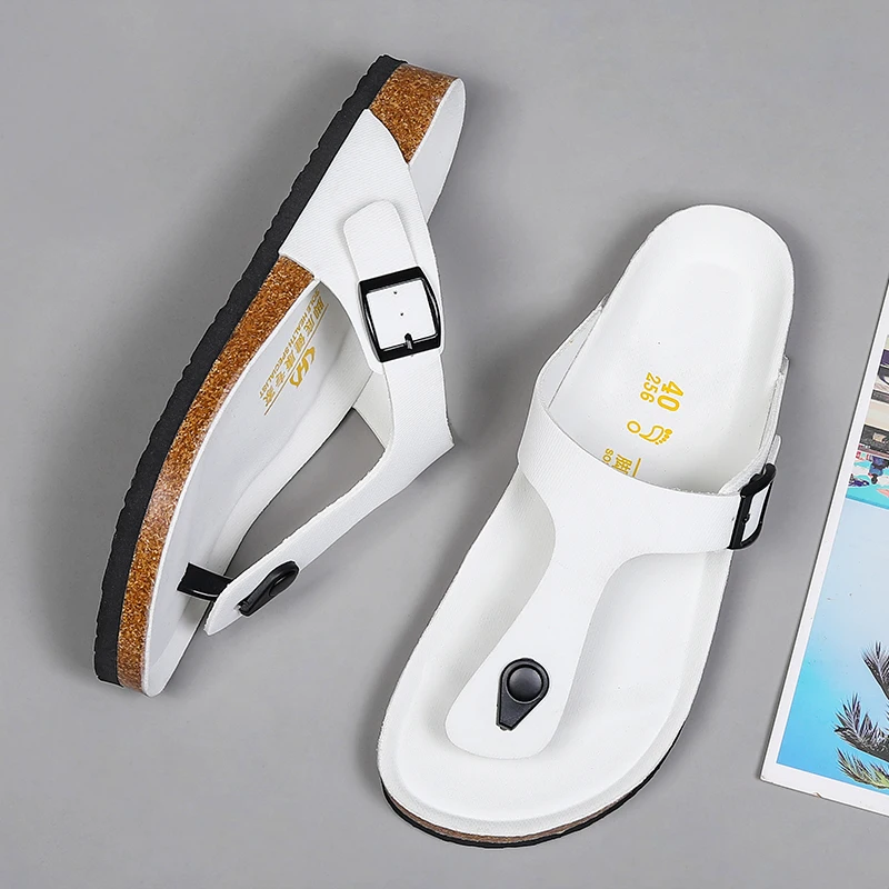 الفاخرة الرجال الجلود الصيف عطلة الشاطئ أحذية مفتو...