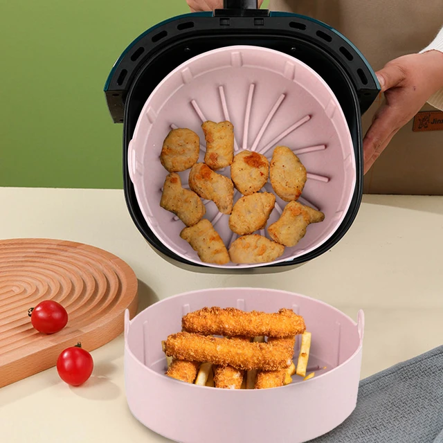 Moules de cuisson en Siliconen - Airfryer - 19cm - Plateau - Réutilisable -  Rond 