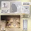 Rose Crystal Lamp Crystal Lights Touching Control with USB Port 3/16 RGB Color Changing Romantic Rose Diamond Table Lamp 4