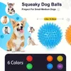 6pcs Durable Dog Toys: Squeaky Balls For Teeth Cleaning & Training - Safe & BPA Free For Small & Medium Dogs! 2