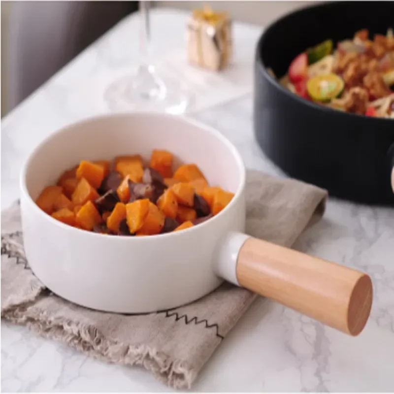 

Frying Pan Creative Round Handle Pasta Dish Simple Household Dishes Dessert Plate Western Steak Cutlery Pots kitchen Tools