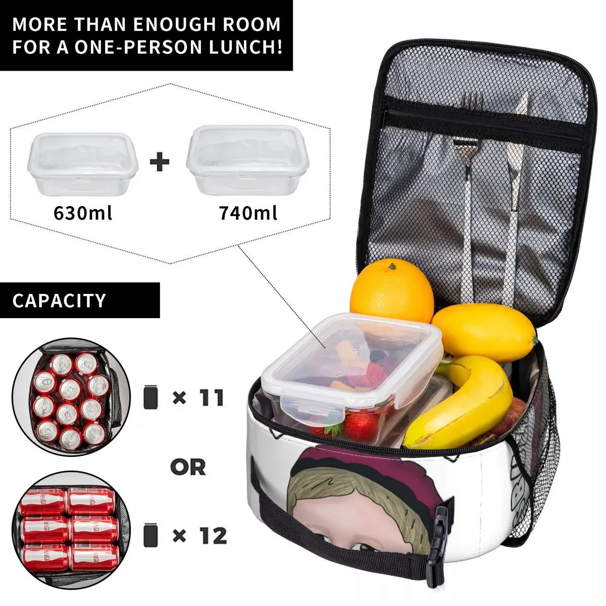 Insulated Lunch Boxes Hasbulla Mini Meme Merch Food Box Fashion Thermal Cooler Bento Box For Picnic