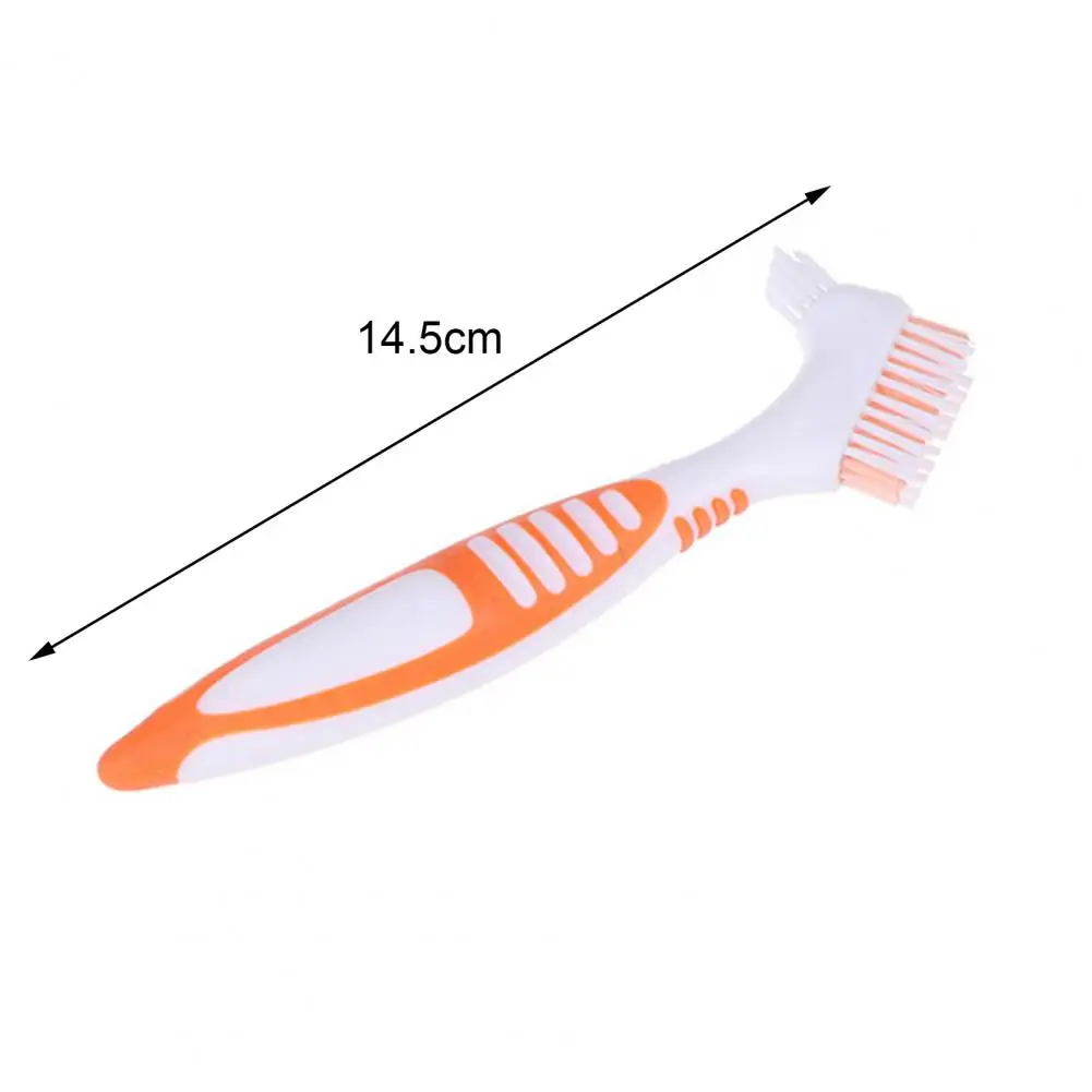 

Нежная легкая щетка для чистки зубных протезов, Двусторонняя мини-зубная щетка для зубных протезов, инструменты
