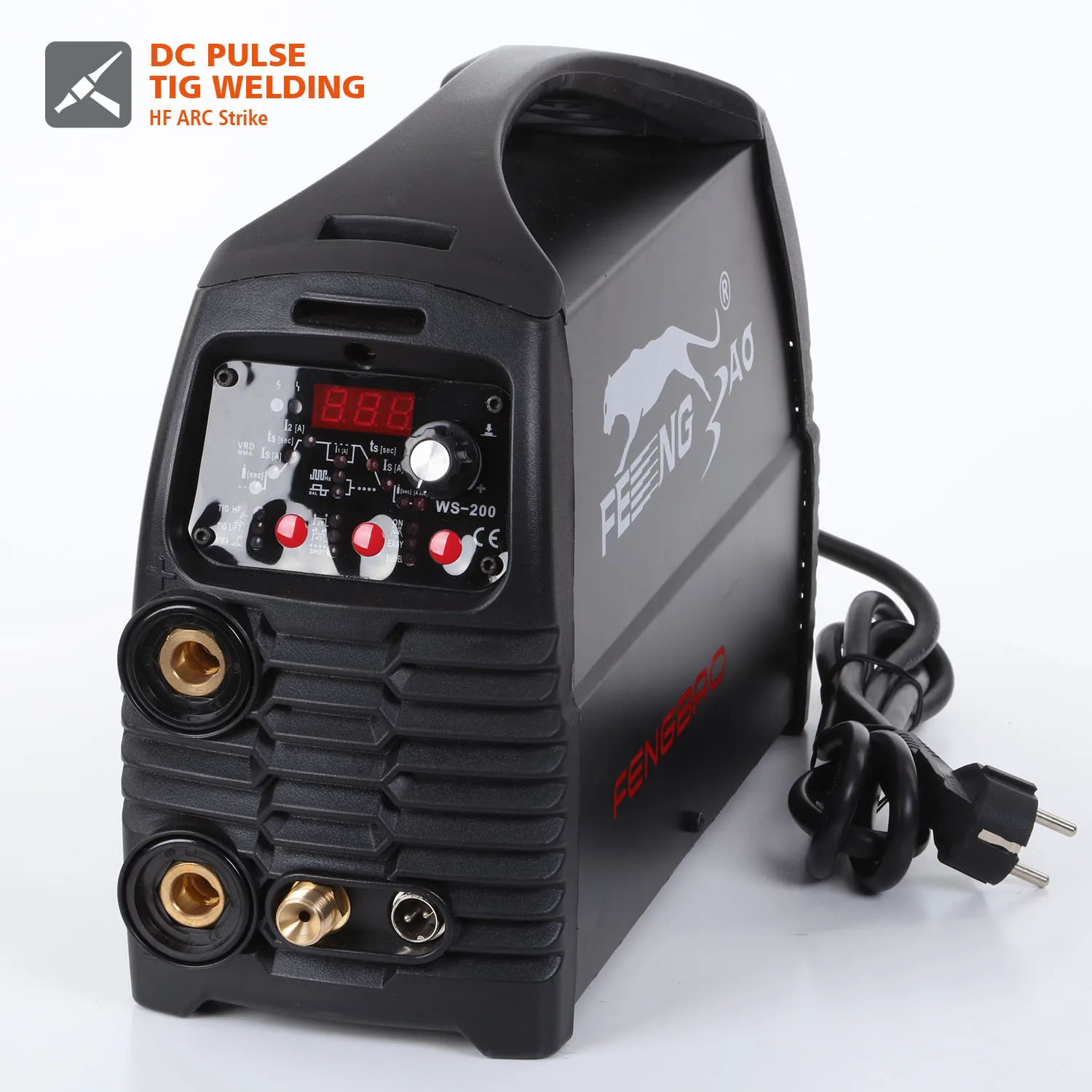 Decapower DC single phase TIG Pulse 3 in 1 200AMP TIG Welder 220V for stainless steel 2