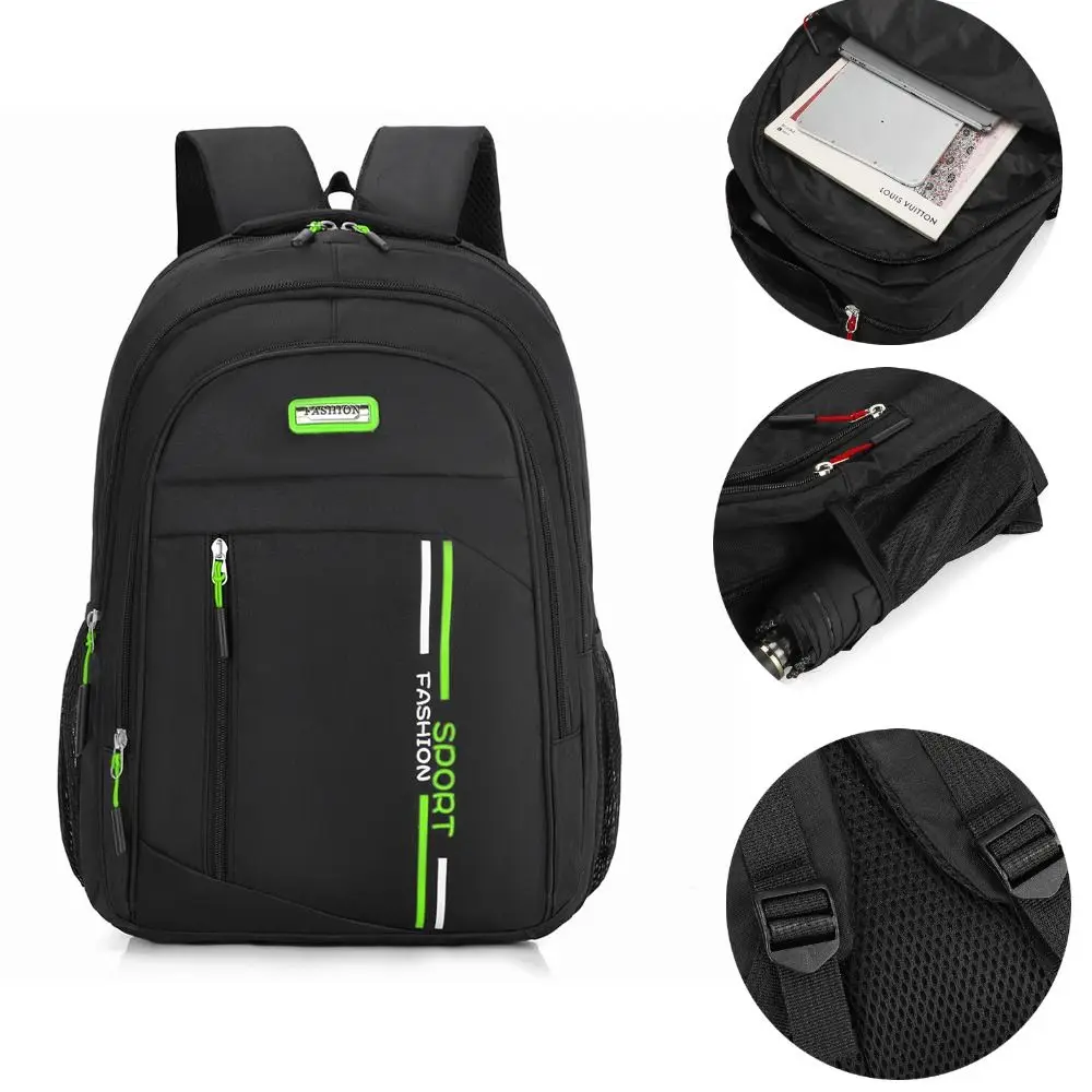 Men's Backpacks Nylon Waterproof Rucksack Business Computer Bag Casual Travel Backpack Senior High School Student Schoolbag 2