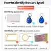50Pcs RFID Tag Key Fob Keyfobs Keychain Ring Token 125Khz Proximity ID Card Chip EM 4100/4102 for Access Control Attendance 5