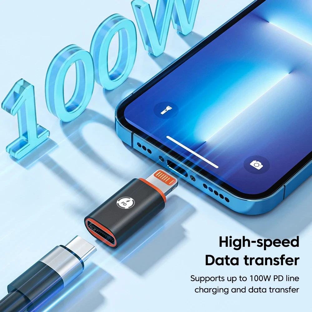 OTG Adapter 1PCS PD20W USB Type C To Lightning OTG Adapter for IOS Lightning Male to Type C Female Connector Converter for iPhone iPad otg adapter
