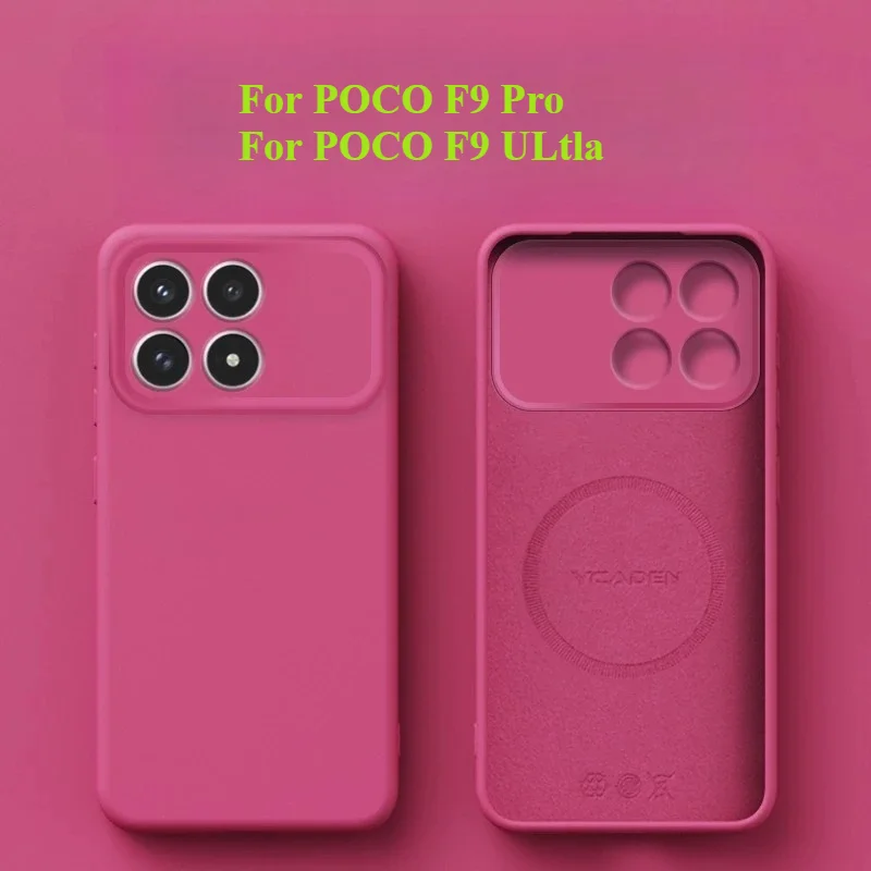 Premium Liquid Silicone Magnetic Shockproof Phone Case with Soft Microfiber Lining