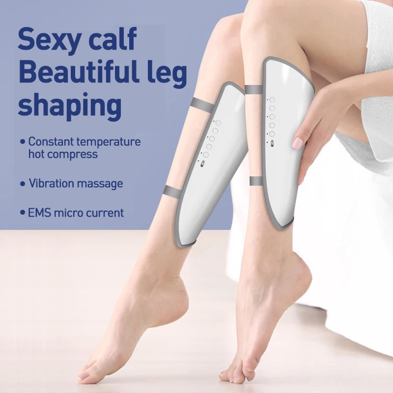 Ems Calf Massager Thermostatic Hot Pressure Vibration Massager For