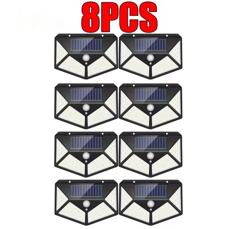 8Pcs-100LED