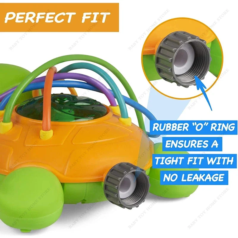 Outdoor Water Spray Sprinkler for Kids and Toddlers Backyard Spinning Turtle Toy Splashing Fun Gifts Kid Boysgirls