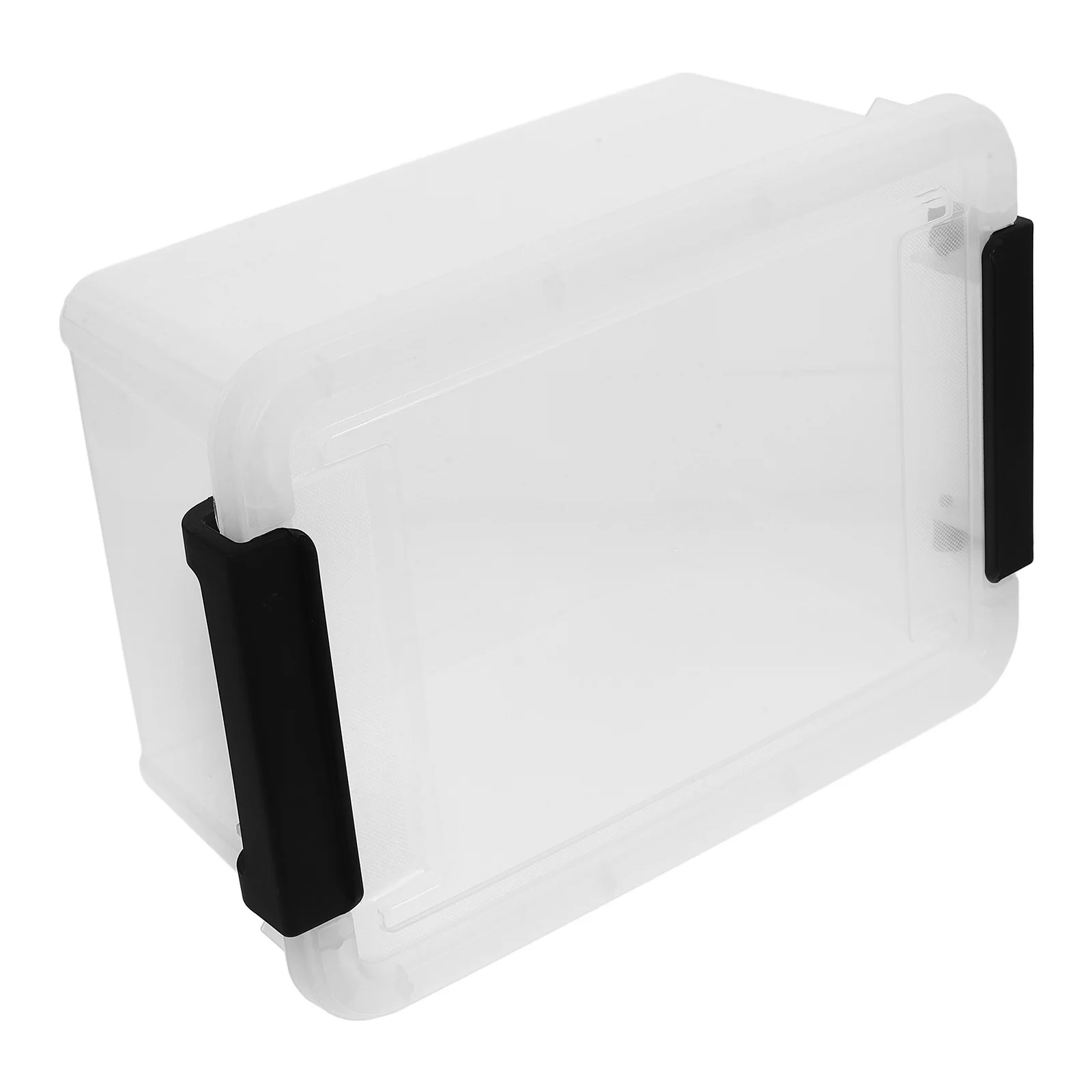 파일 정리함 투명 보관함 데스크탑 문서 정리함 사무실 보관함 뚜껑 포함 넉넉한 투명 플라스틱 파일