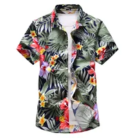 11-color Men's Hawaiian Shirt 2023 Summer New Style Fashion Casual Large Size Short Sleeve Beach Flower Shirt Male Brand Clothes 2