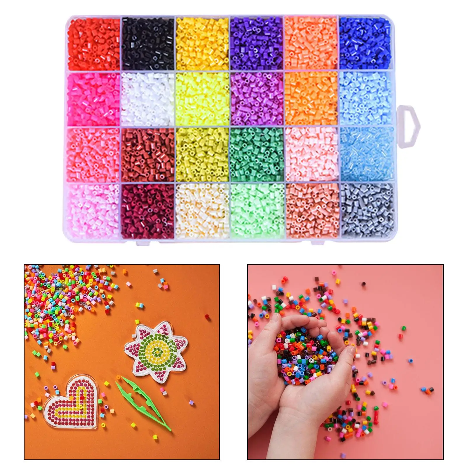 39000x Fuse Beads Kit Art Crafts Hama Beads for Beginners Adults Christmas