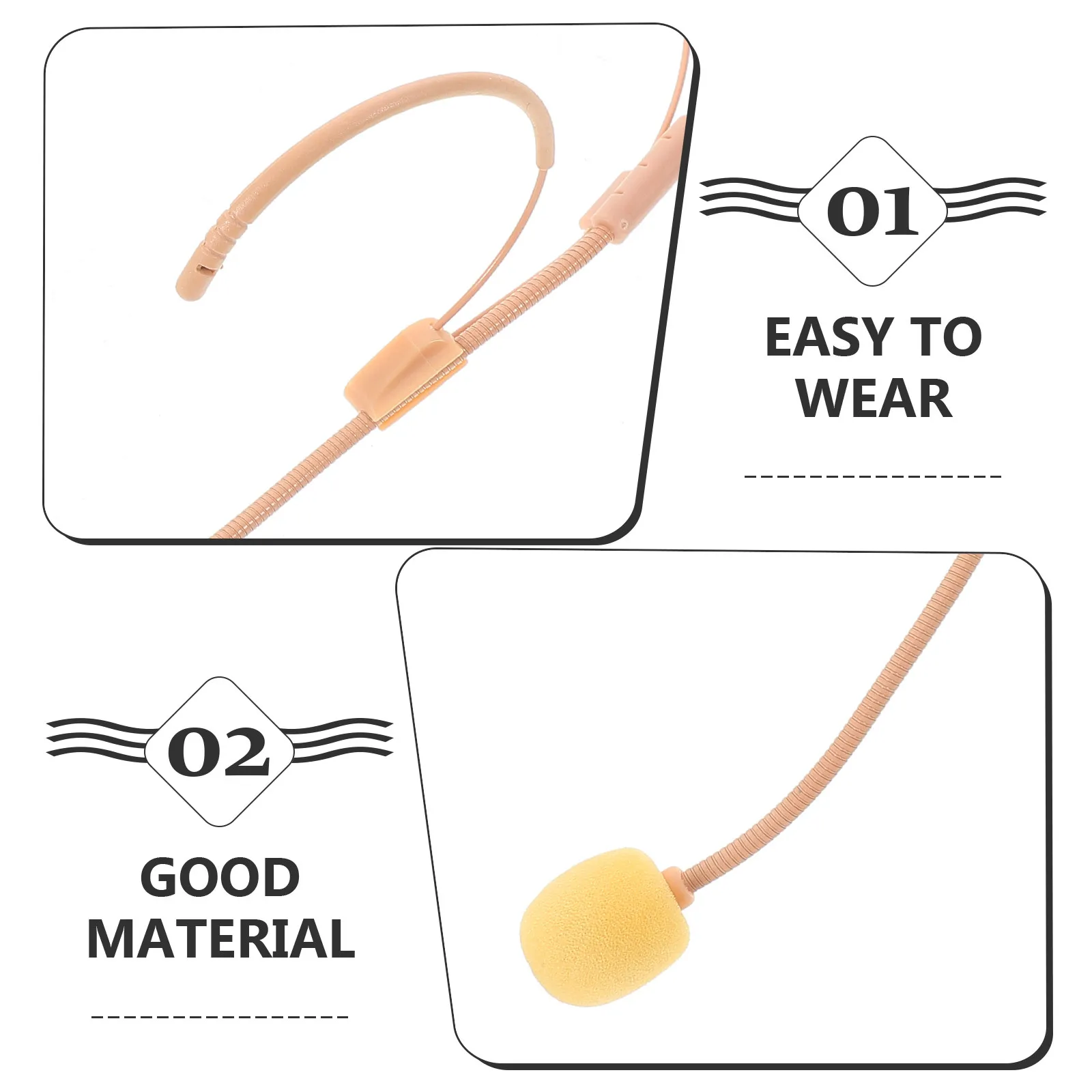 안전하고 유연한 유선 헤드셋 마이크, 노래 공연, 유치원, 학교, 무대, 강의용 마이크, 교사용 마이크 소품
