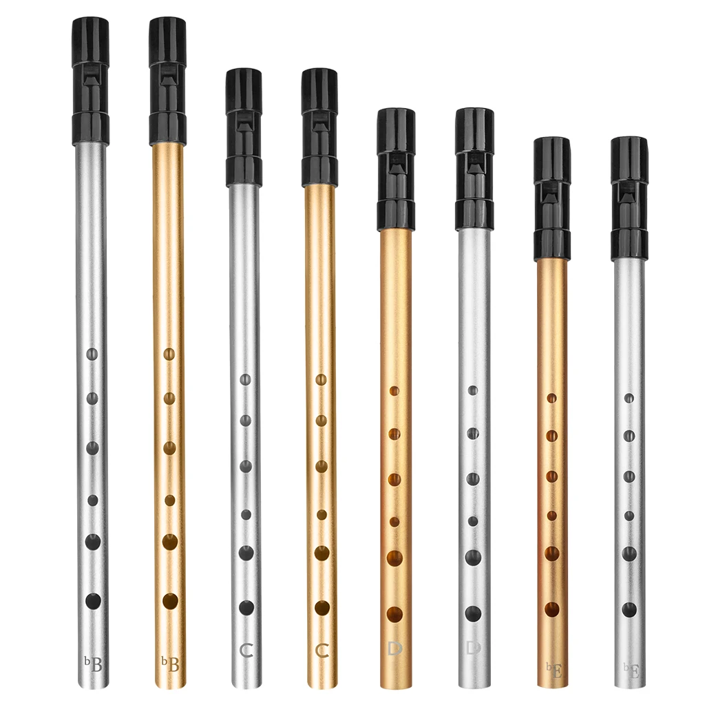 Irish Whistle Flute C D Bb Key 6Hole Ireland Flute Tin Penny Triditional Woodwind Instrument Metal For Beginners Pro musical instruments