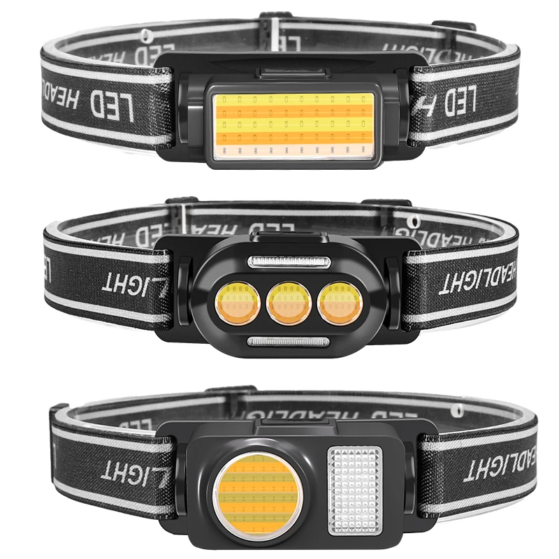 

LED strong Head light Super bright USB charging built-in battery headlight Portable flashlight Fishing light versatile outdoor