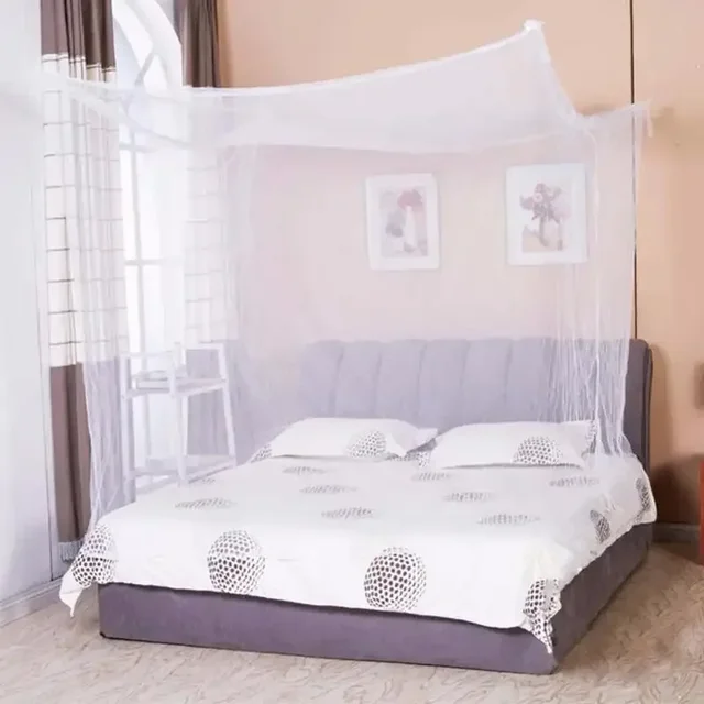Tente de maison en maille blanche, Portable, carrée, pliable, anti-moustiques, légère, pour Camping en plein air, couchage d'été 2