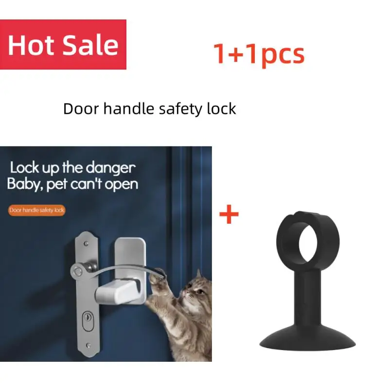 1pcs Door handle safety lock  latest Oven Lock with New Design for Child safety lock Anti-opening door fixed lock Sliding window