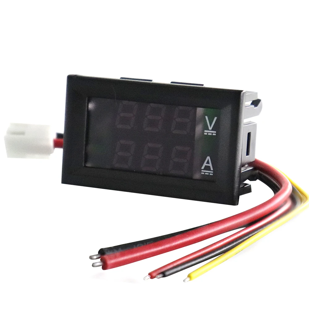 DC 100V 10A Voltmeter Ammeter Blue + Red LED Amp Dual Digital Volt Meter Gauge
