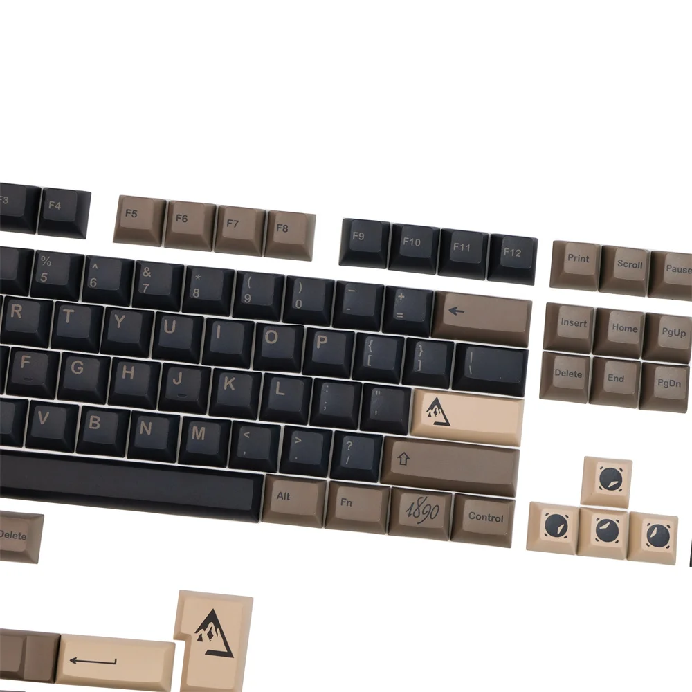 GMK Boulder PBT Keycap DYE Sublimation Retro 142 Full Keys KCA 