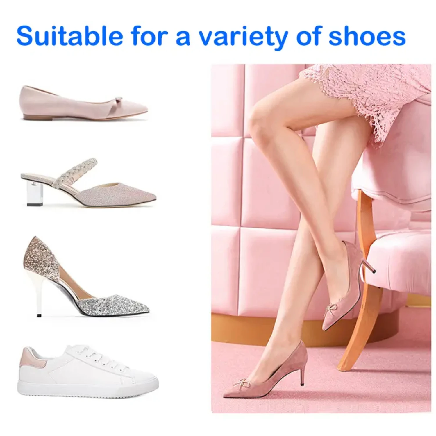 Comfortable Soft Metatarsal Pads for Women-Half Insoles for Shoes, Cushioned Foot Inserts Sneakers, Premium Foot Cushions