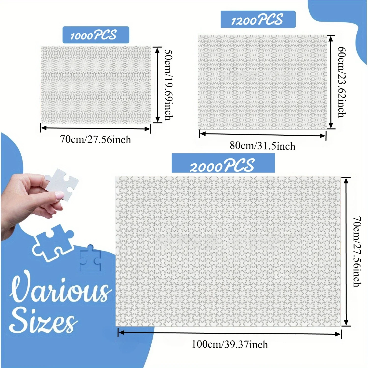 1000피스 아이 퍼즐 - 대형 직소 퍼즐(50x70cm), 선물, 홈 데코레이션 게임, 장난감