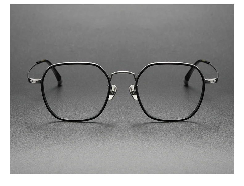 Oveliness Unisex Full Rim Square Acetate Titanium Eyeglasses 8505