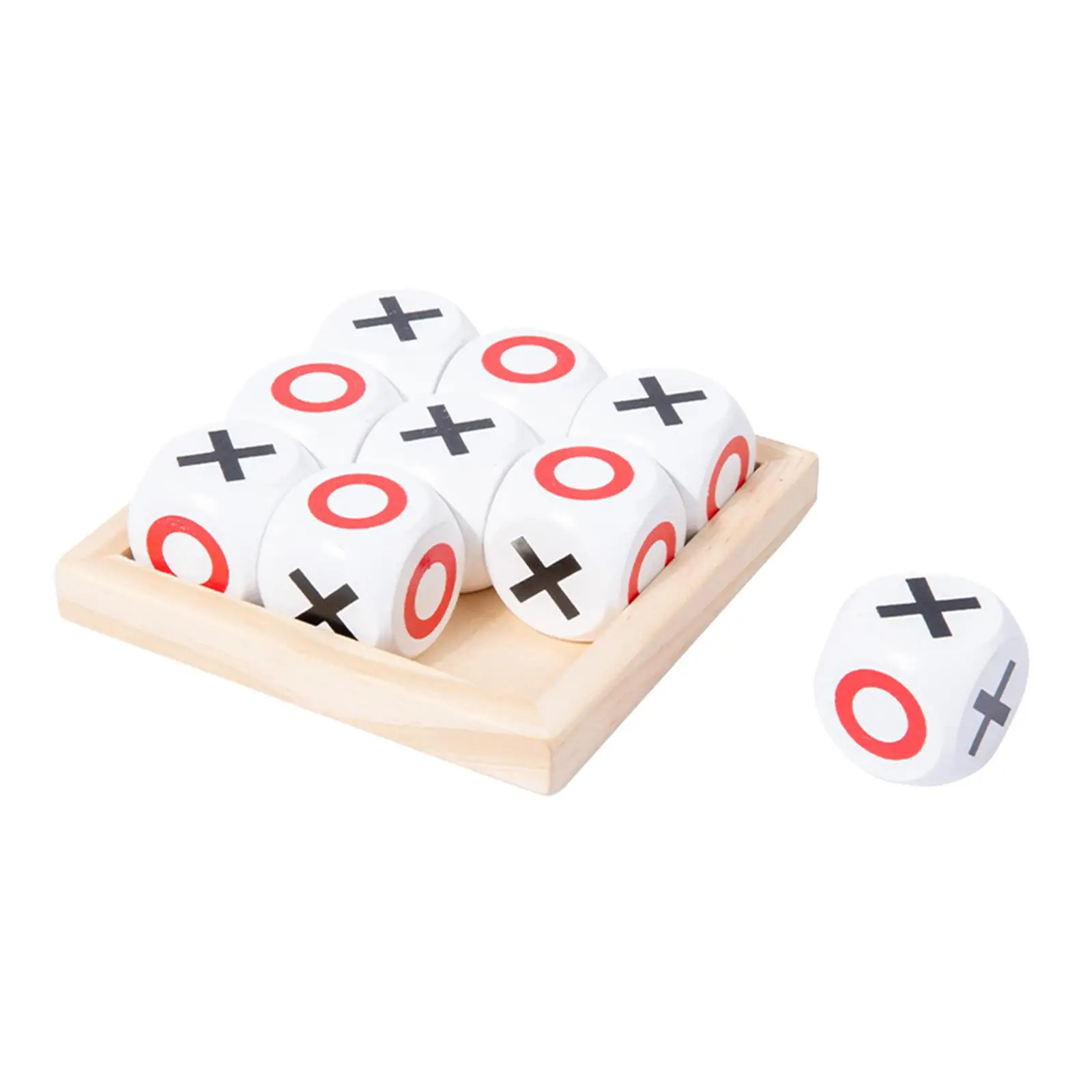 

Tic TAC Toe Board Game Noughts and Crosses XO Chess Board Game Handmade Coffee Table Game for Kids Indoor Outdoor Adult Gifts